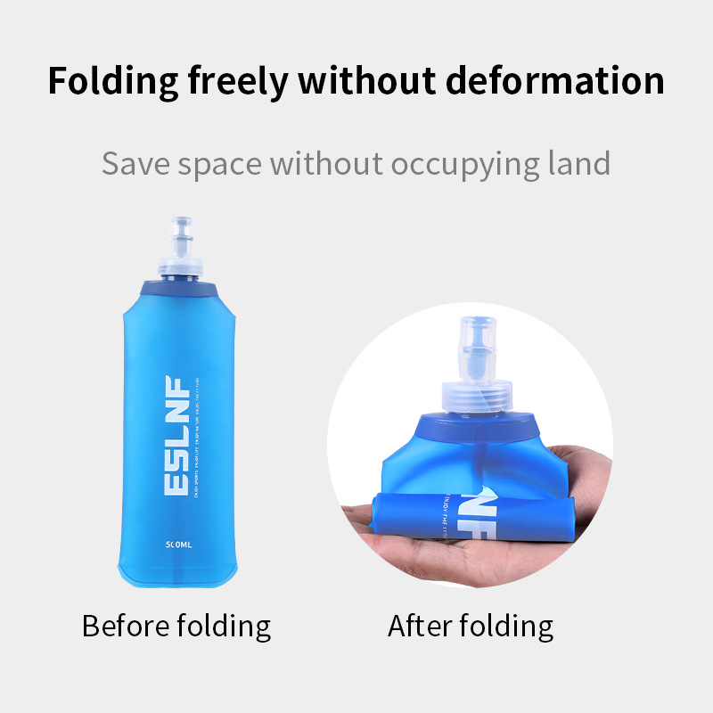 Hydration Pack Outdoor - 500ml Collapsible Water Bottle Soft Flask