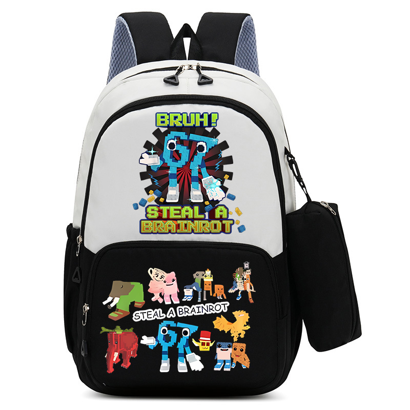 Hydration Pack Outdoor - 2pcs Steal A Brainrot School Bag