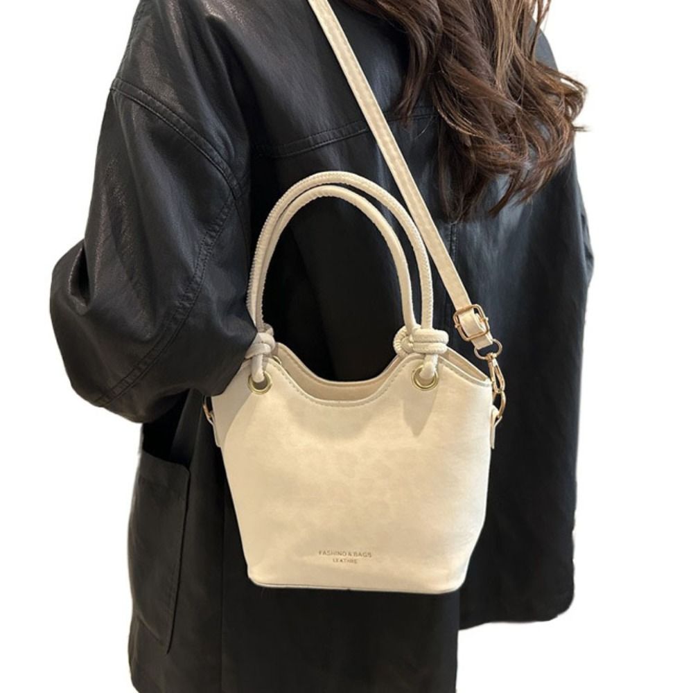 Leather Backpack Vintage - Portable Leopard Print Shoulder Bucket Bags