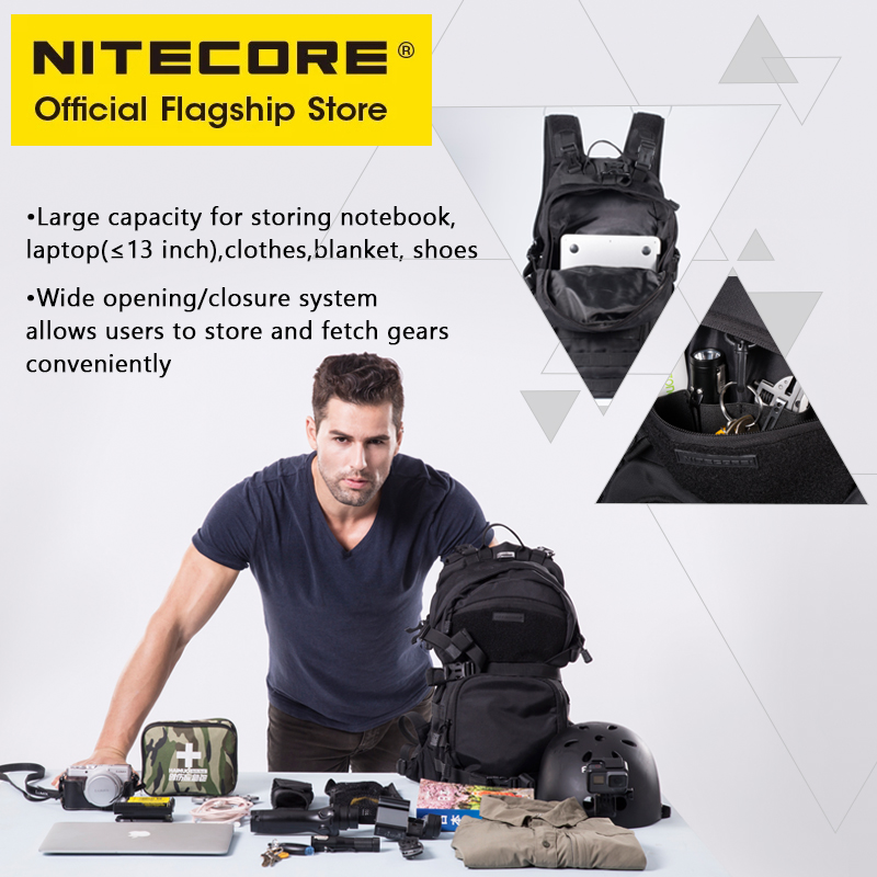 NITECORE BP20 20L Travel Backp - Rucksack Military Style recension och pris