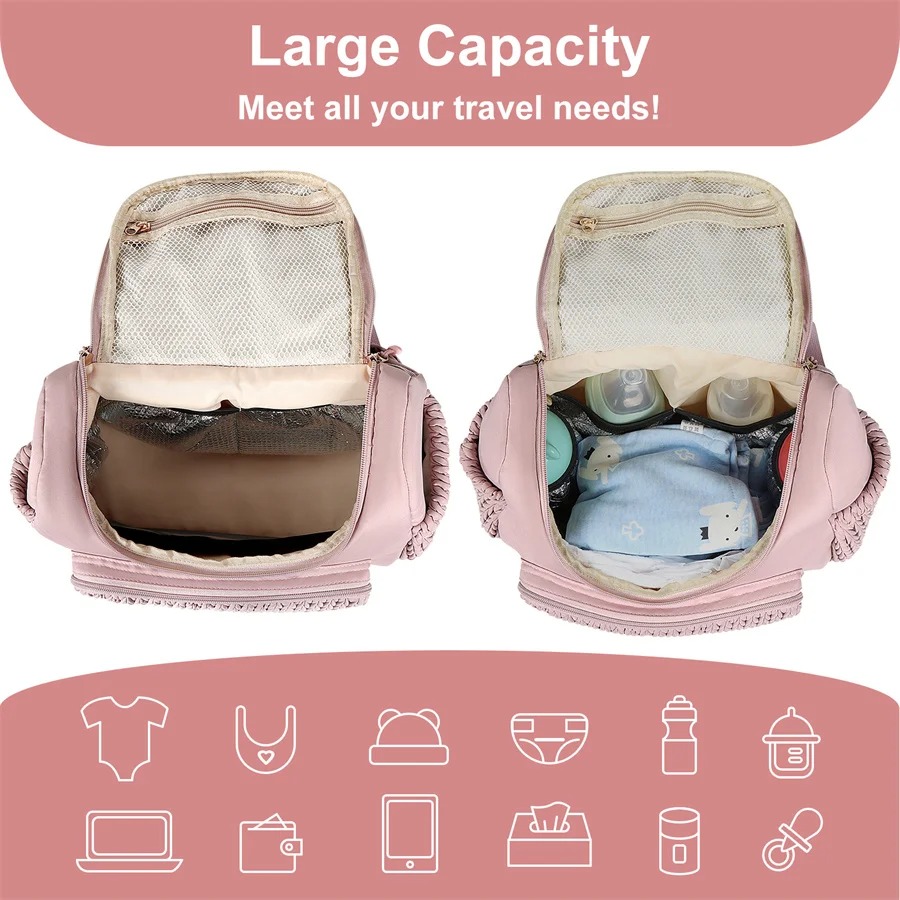 Large Capacity Maternity Diape - Backpack Diaper Bag recension och pris
