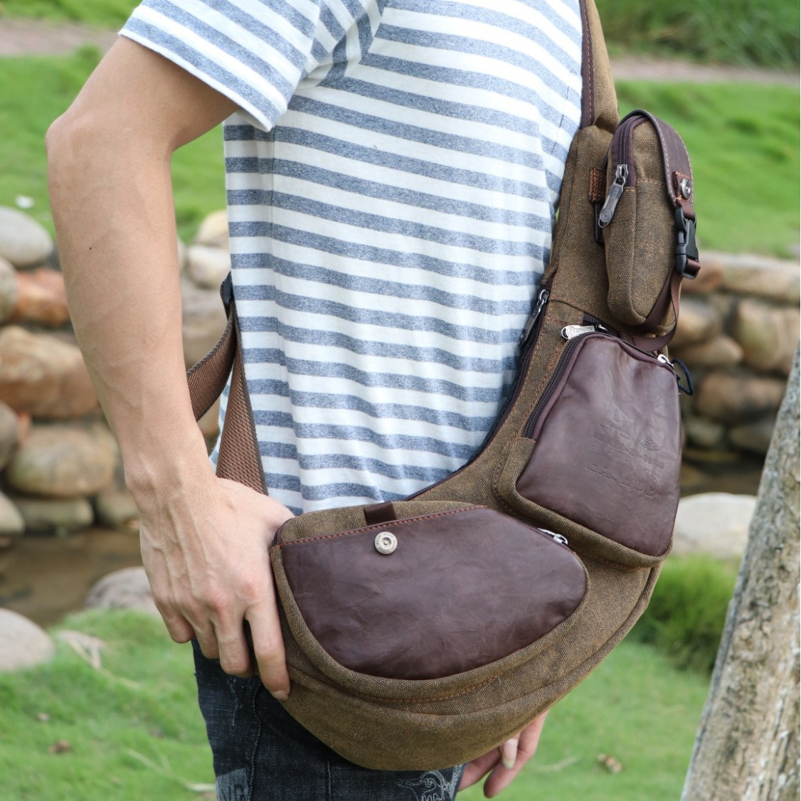 Men Cross Body Backpack Sling  - Sling Backpack Shoulder recension och pris