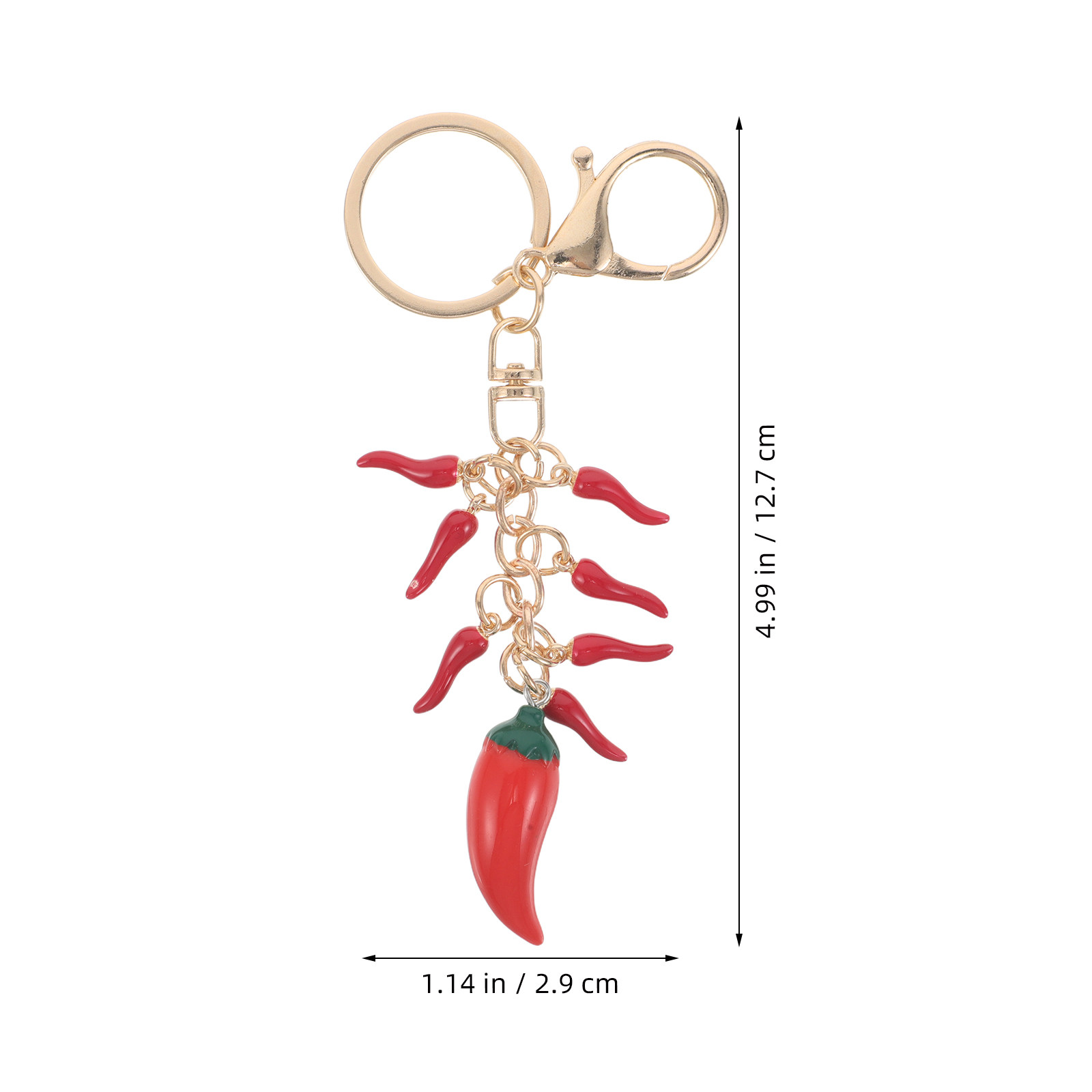 2Pcs Kawaii Chili Pepper Keych - Mini Backpack Purse recension och pris