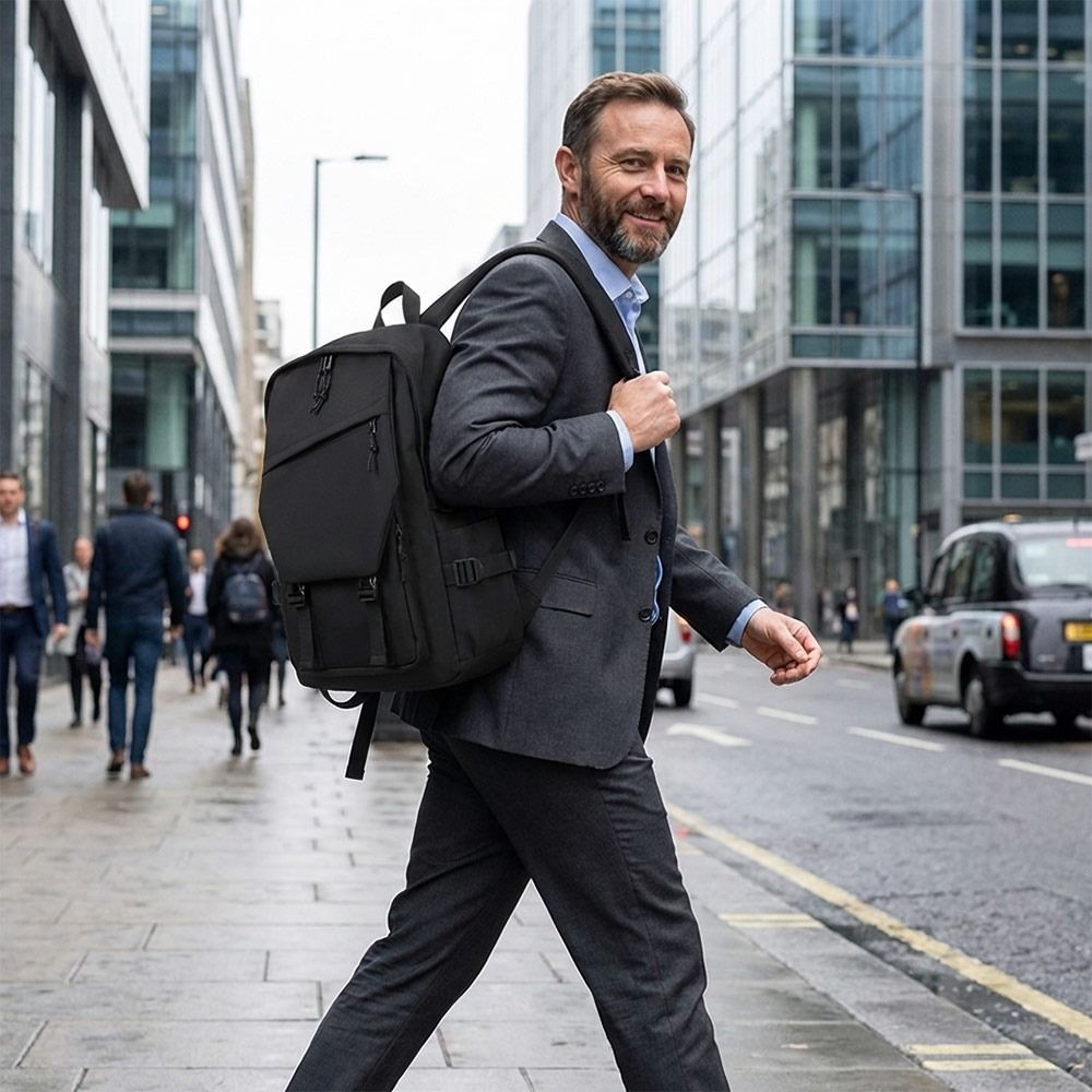 Fashion Business Men's Backpac - Canvas Backpack Casual recension och pris