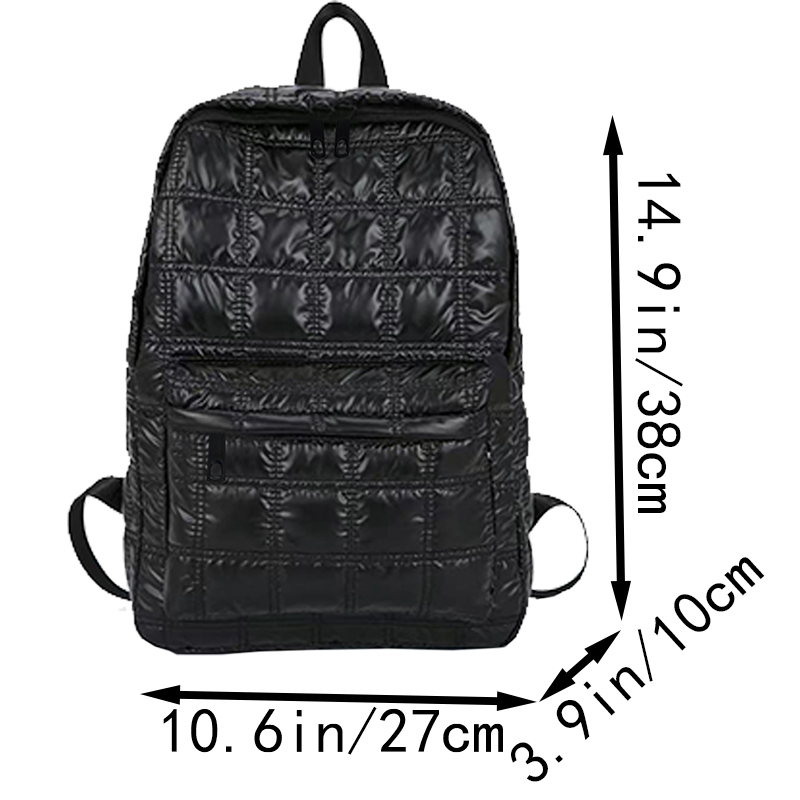 Trendy Stylish Shiny Backpack  - Canvas Backpack Casual recension och pris