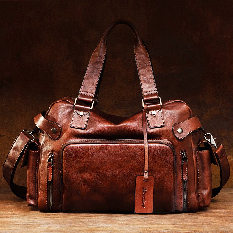 Vintage vegetable tanned leath - Leather Backpack Vintage recension och pris