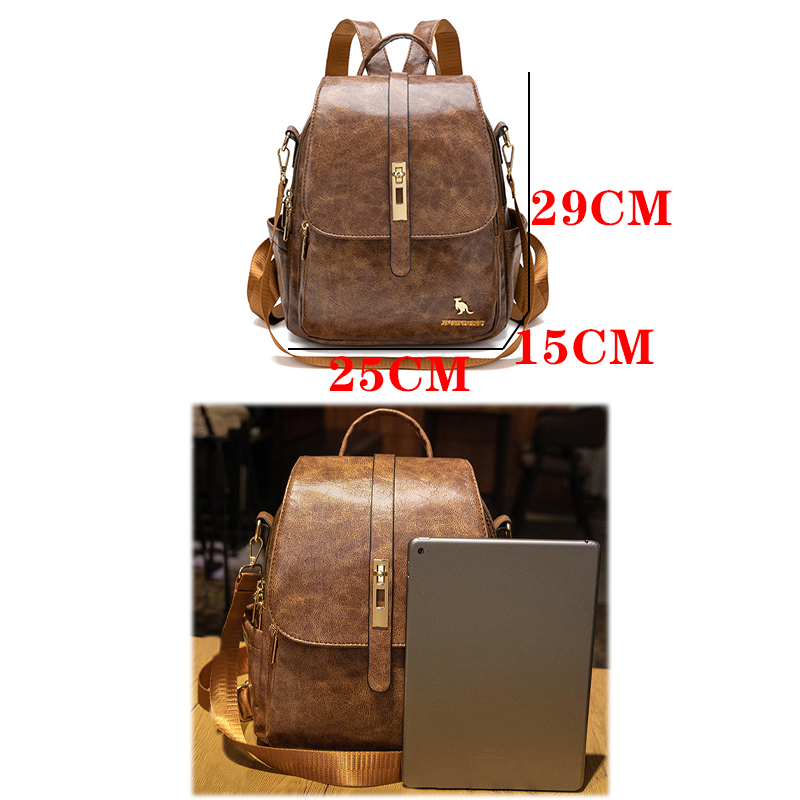 College Women Backpacks Design - Leather Backpack Vintage recension och pris