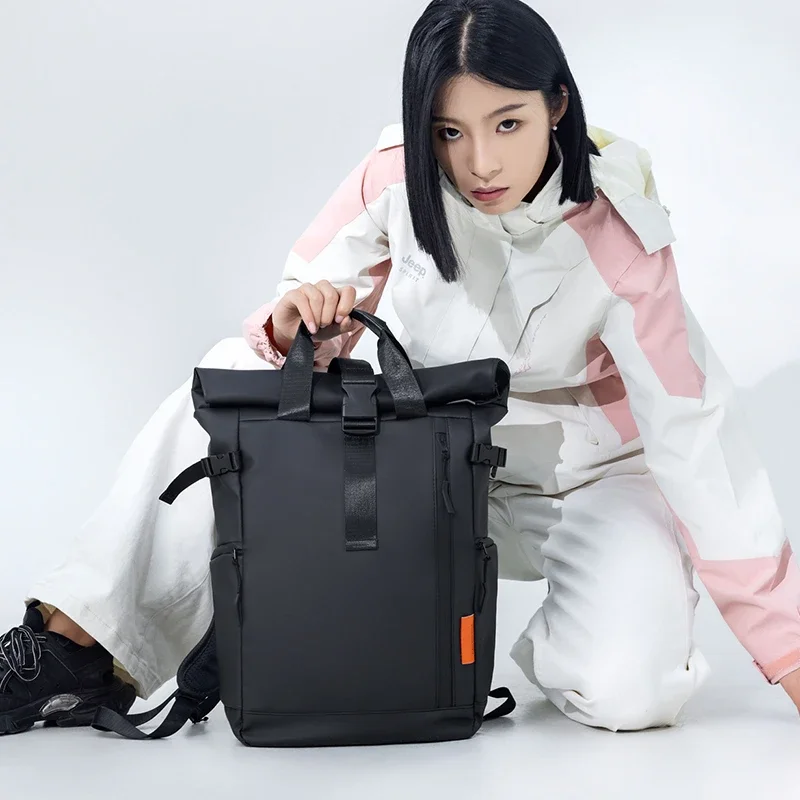 Unisex Fashionable Minimalist  - Canvas Backpack Casual recension och pris