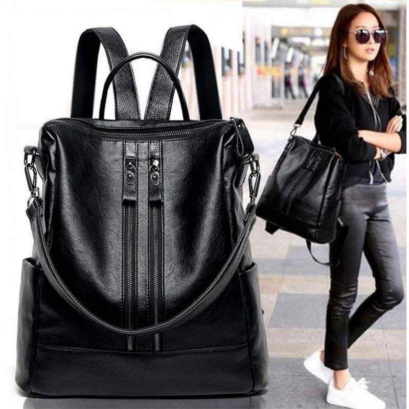 Women Soft Leather Backpack Sc - Mini Backpack Purse recension och pris