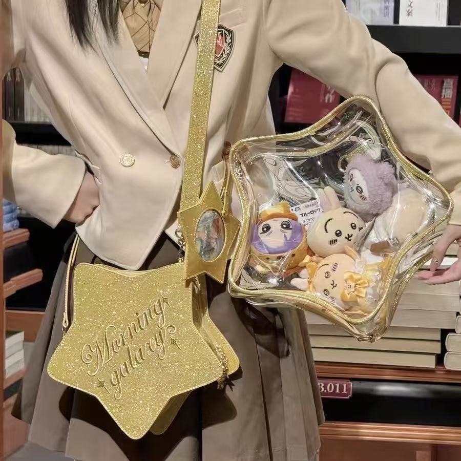 Y2K Cute Bling Star Ita Crossb - Mini Backpack Purse recension och pris