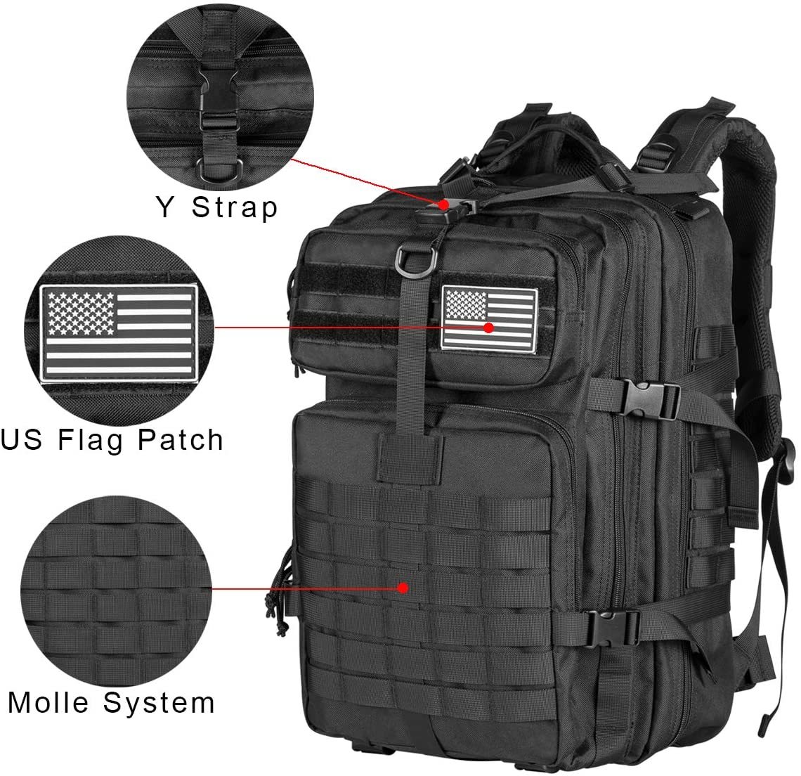 AA 60L Army Military Tactical  - Urban Backpack Tactical recension och pris