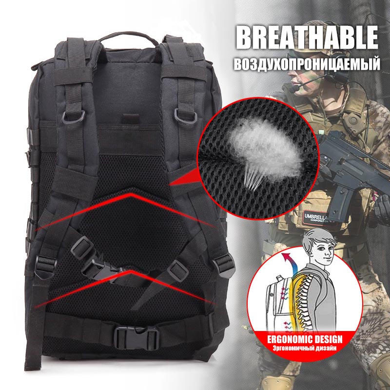 AA 60L Army Military Tactical  - Urban Backpack Tactical recension och pris