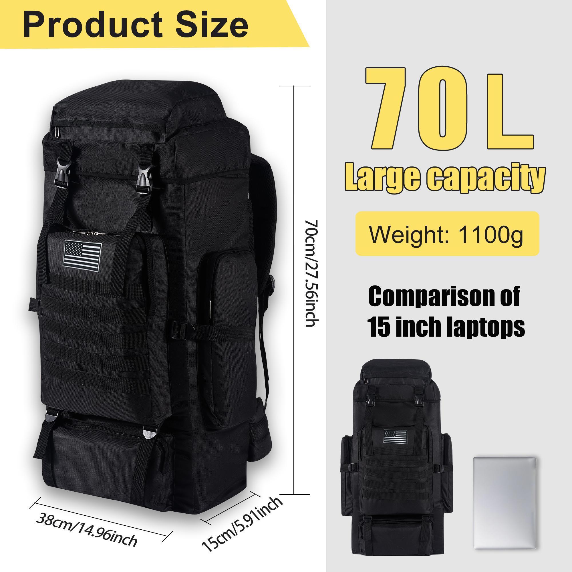 70L Professional Hiking Backpa - Hiking Backpack Waterproof recension och pris