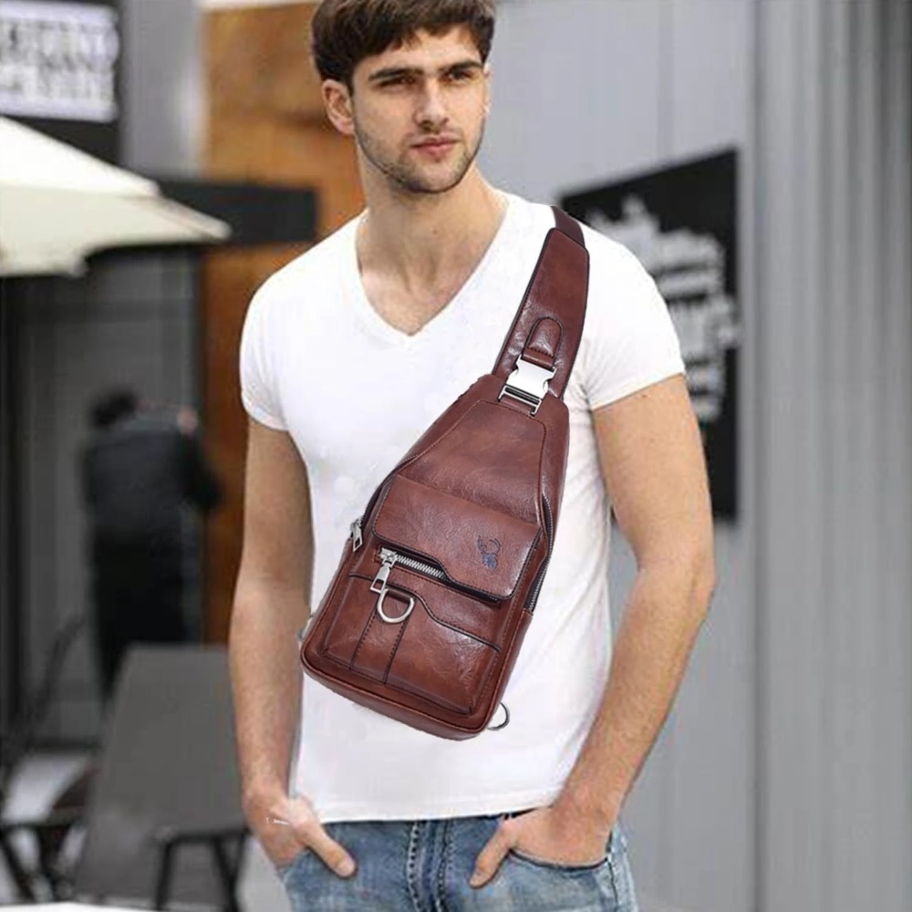 Sling Bag for Men Crossbody Ch - Sling Backpack Shoulder recension och pris