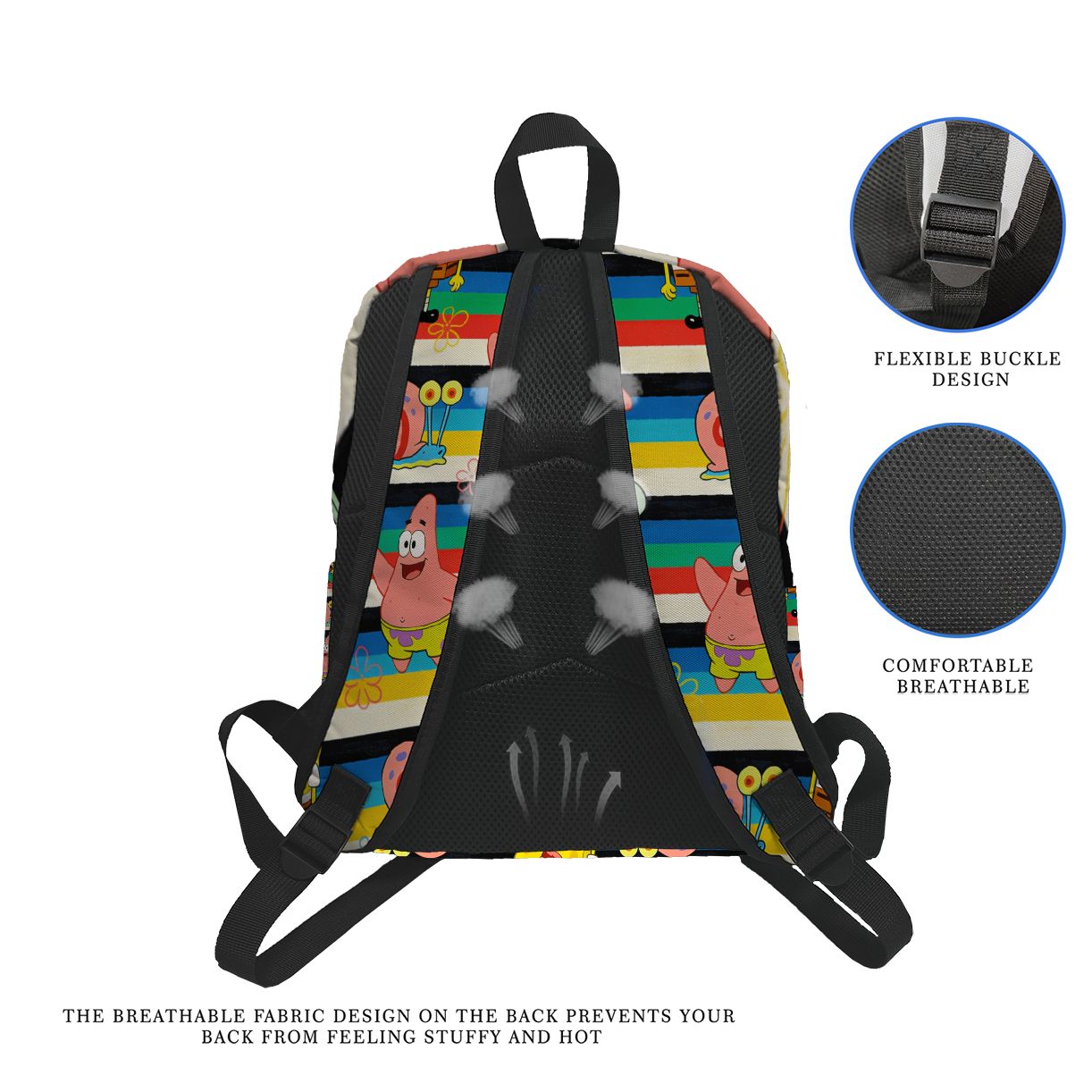 SpongeBob SquarePants Striped  - School Backpack Teen recension och pris