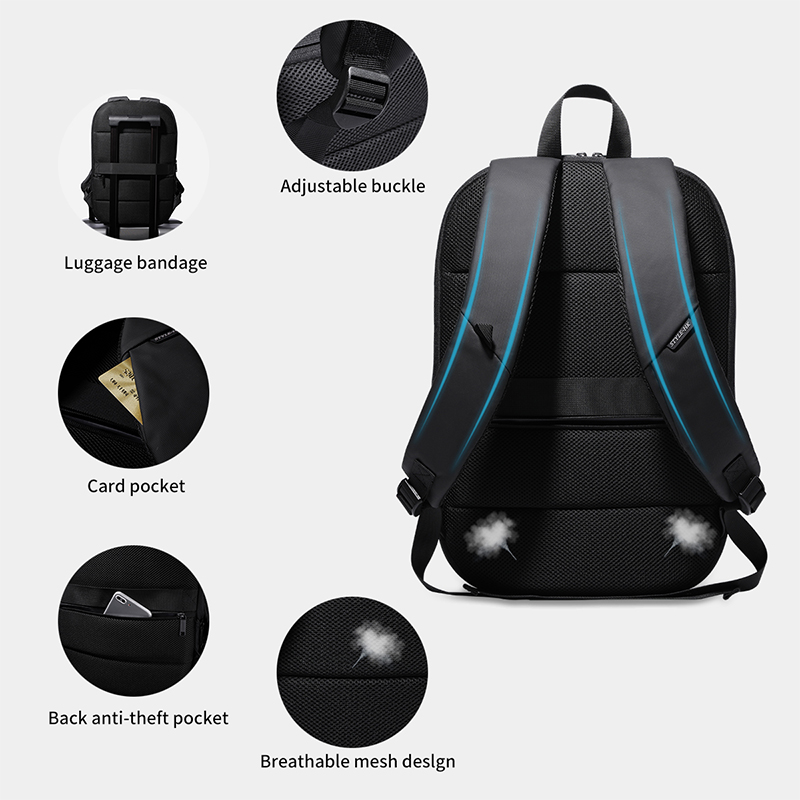 Heroic Knight Ultra-Thin Busin - Travel Backpack Anti Theft recension och pris