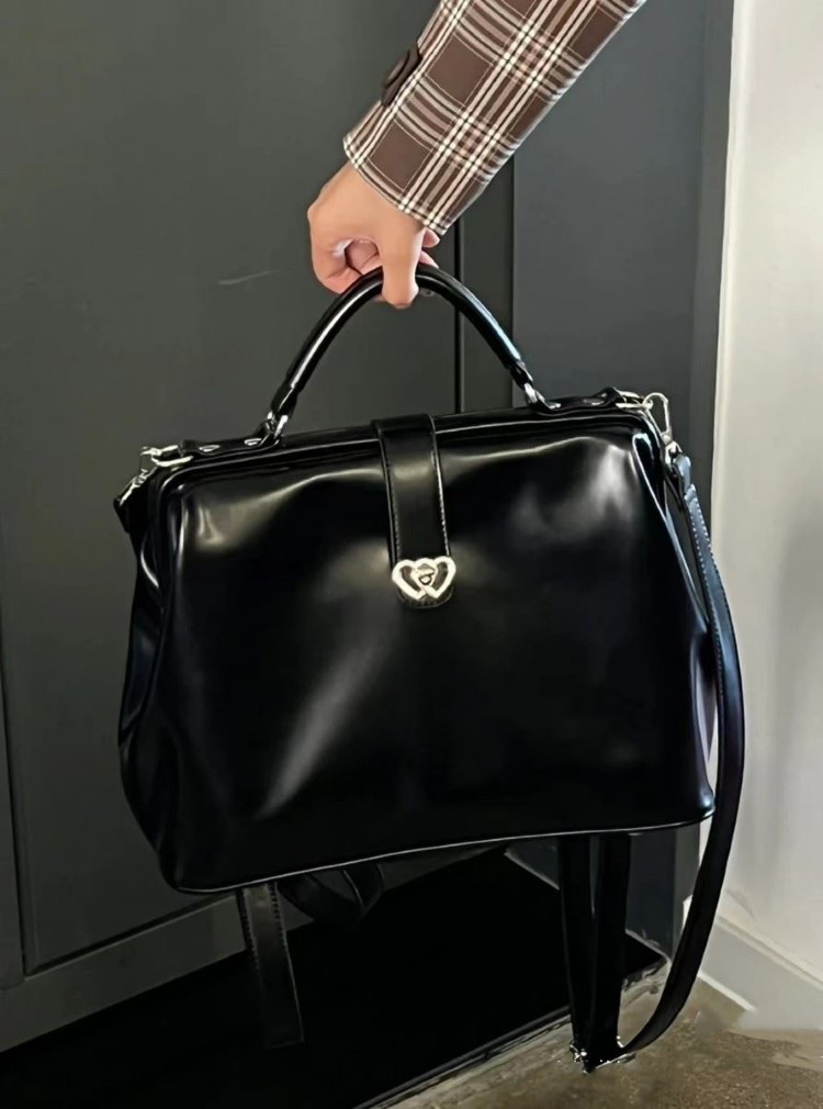 Vintage Black Y2k Mochila Wome - Leather Backpack Vintage recension och pris
