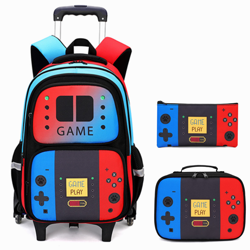 3PCS Kids Rolling Backpack for - School Backpack Teen recension och pris