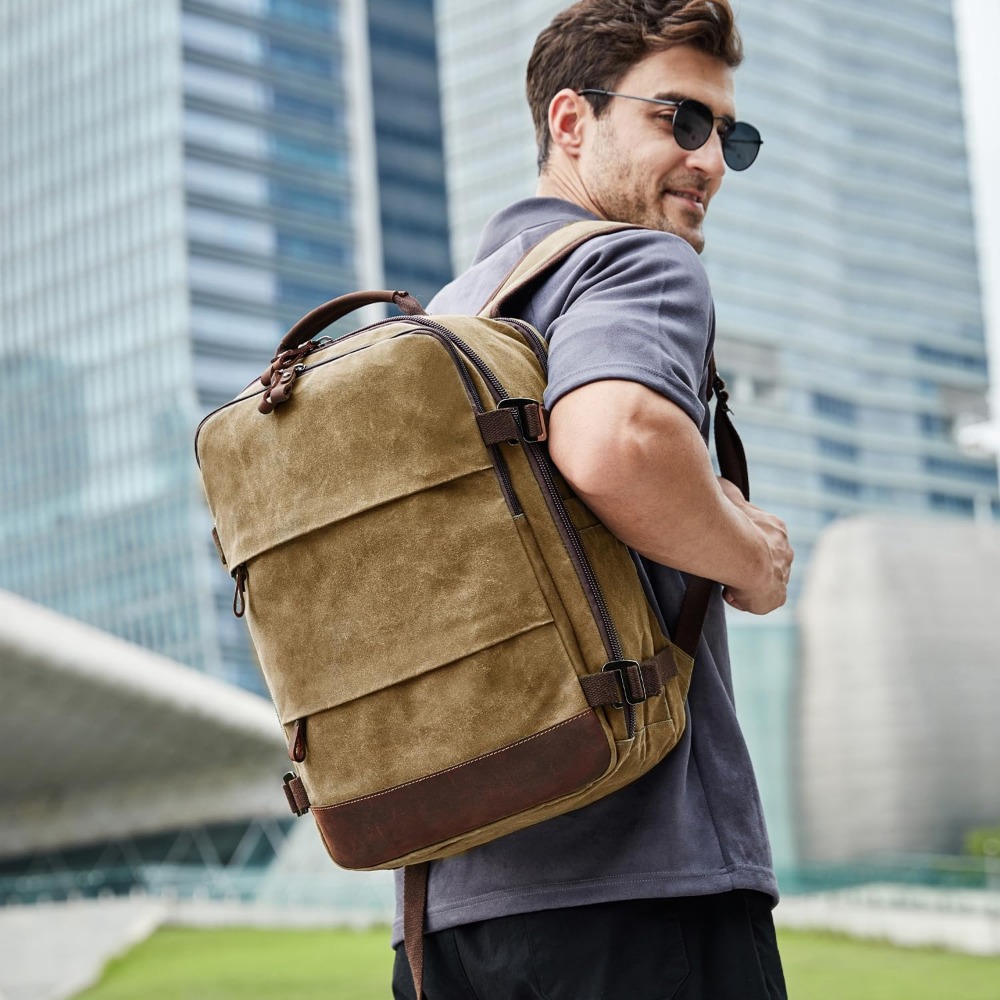 Travel Backpack for Men - Carr - Canvas Backpack Casual recension och pris