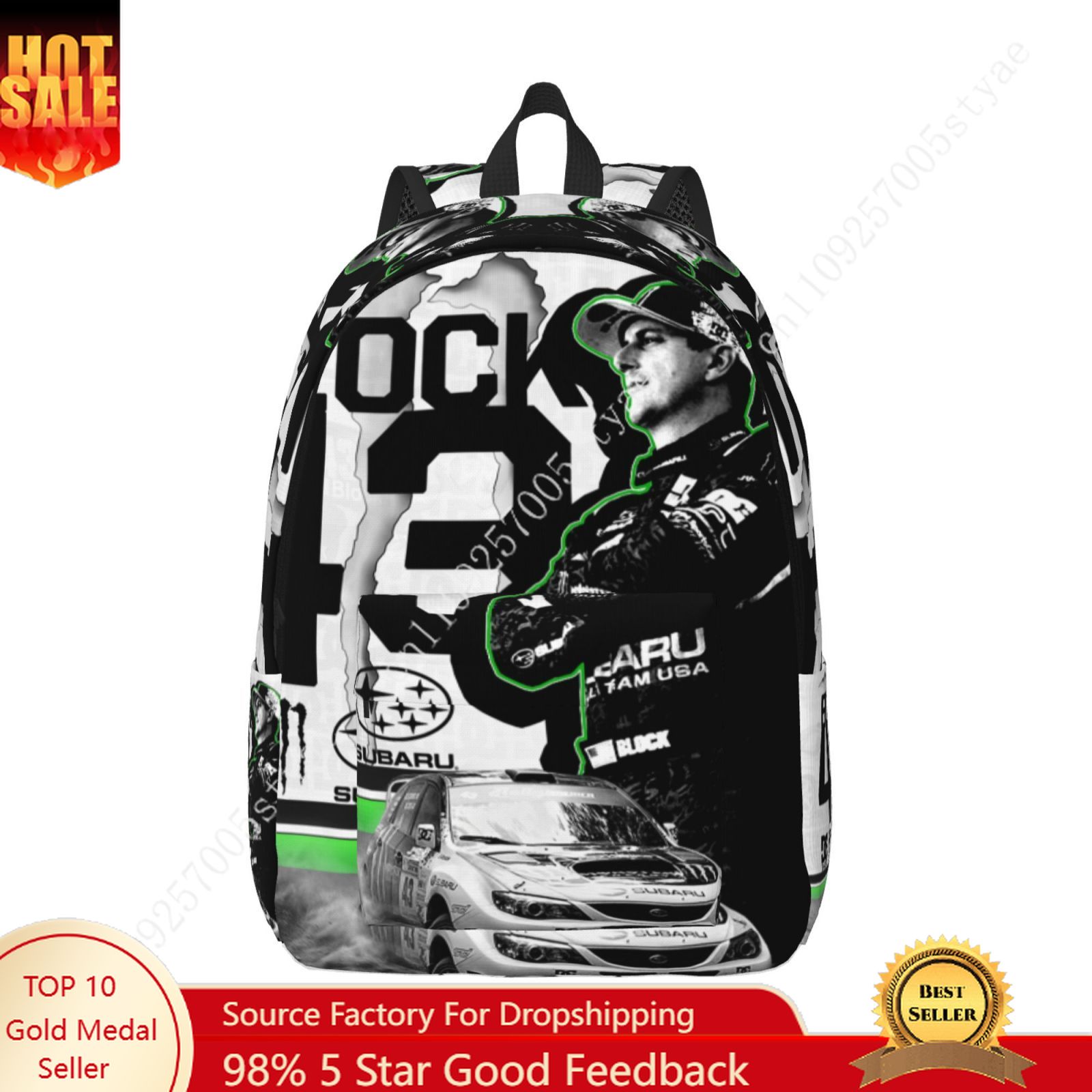 Ken Block 43 Custom Canvas Lig - Fashion Backpack Women recension och pris