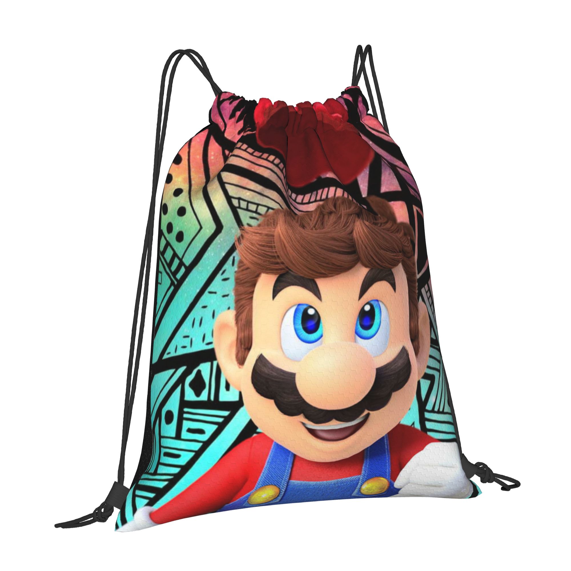 Custom M-Marioes Video Game Br - Drawstring Gym Bag recension och pris
