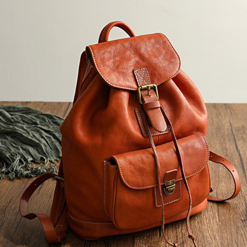 Johnature Leisure Travel Bag N - Leather Backpack Vintage recension och pris