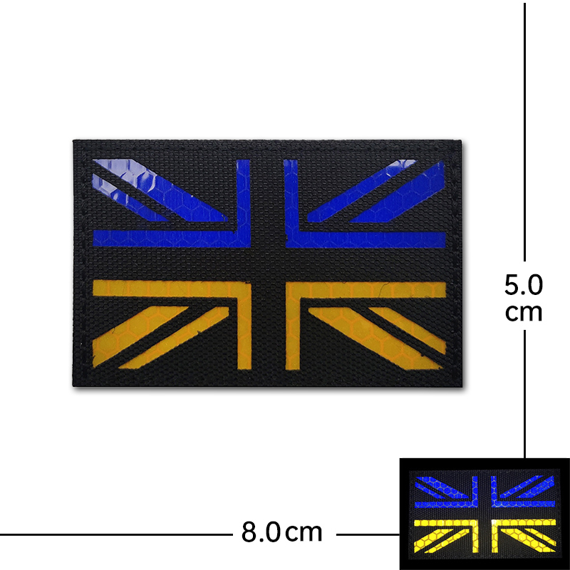 Blue Yellow Flag Badge Embroid - Rucksack Military Style recension och pris