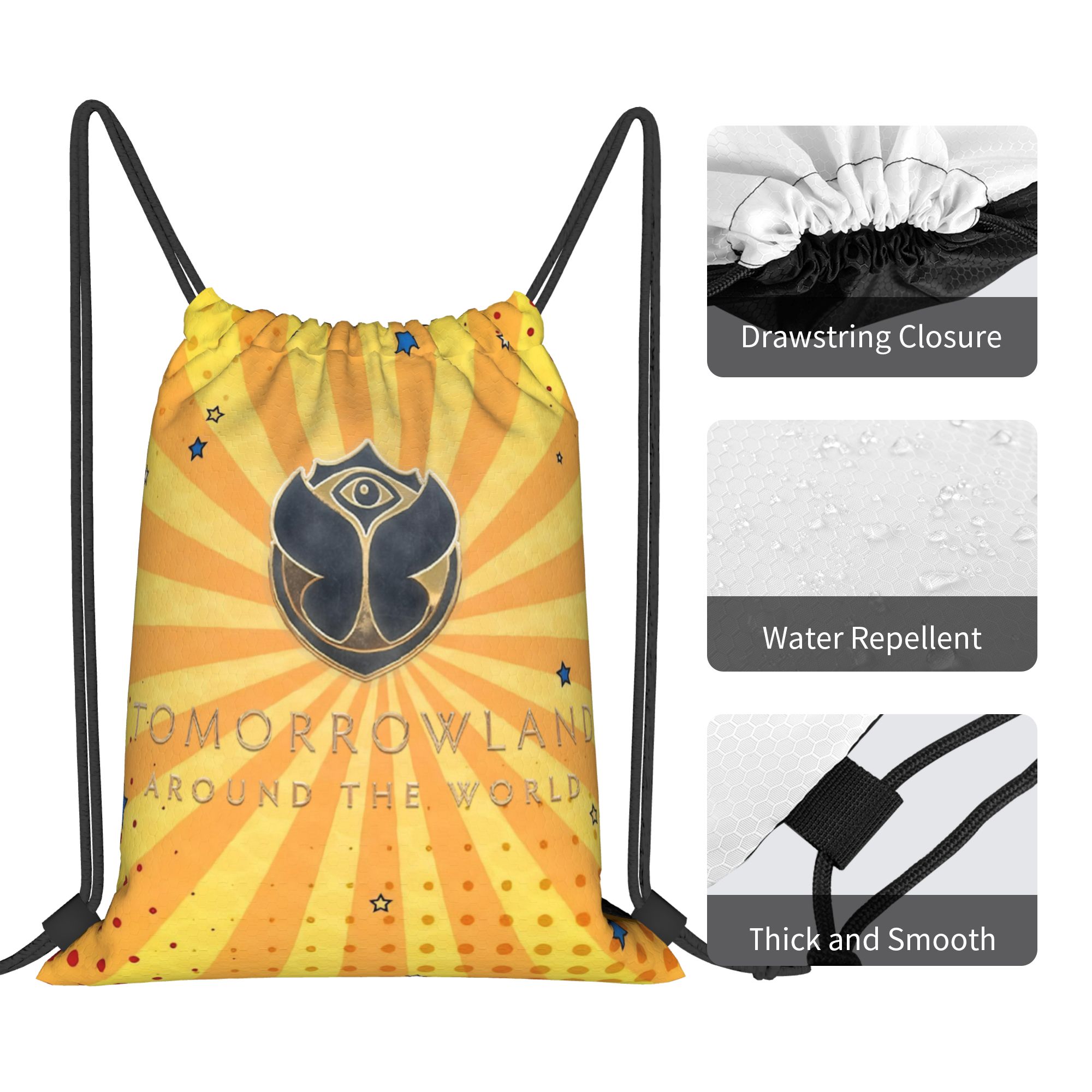 Tomorrowlands Festival Music D - Drawstring Gym Bag recension och pris