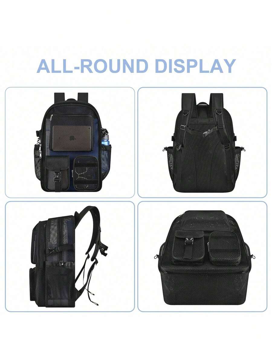 Mesh Backpack 36L Large Heavy  - Canvas Backpack Casual recension och pris