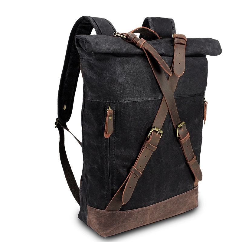 Retro Canvas Leather Backpacks - Leather Backpack Vintage recension och pris